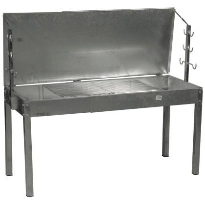 BBQ Grill galvanized with rack, net and cover 50(W) x 145 (L)